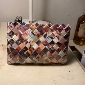 Upcycled clutch